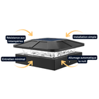 Lampe de Pilier Solaire IP65 – 3 Modes de Lumière, Étanche & Autonome (Andromeda) - LUMICONCEPT