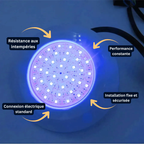 Lampe de piscine LED RGB 12W étanche IP68 avec Bluetooth et télécommande - LUMICONCEPT