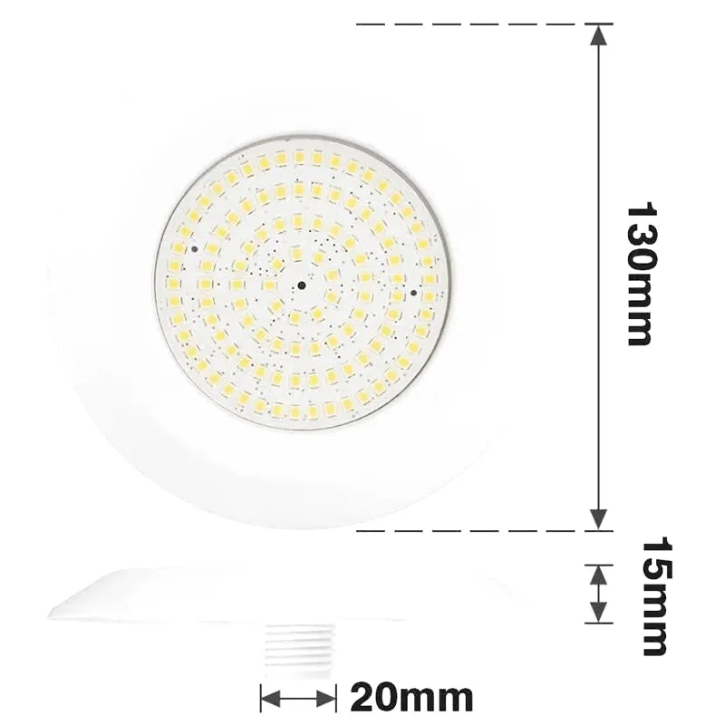 Lampe de piscine LED RGB 12W étanche IP68 avec Bluetooth et télécommande - LUMICONCEPT