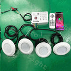 Lampe de piscine LED RGB 12W étanche IP68 avec Bluetooth et télécommande - LUMICONCEPT