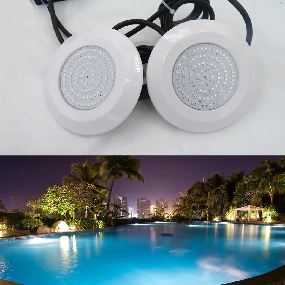 Lampe de piscine LED RGB 12W étanche IP68 avec Bluetooth et télécommande - LUMICONCEPT