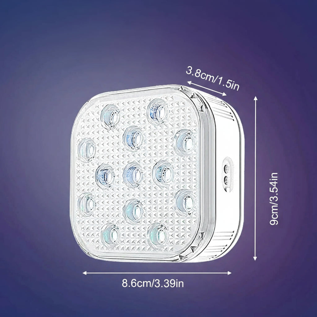 Lampe de piscine LED submersible rechargeable – IP68, 16 couleurs, télécommande 200FT & minuterie - LUMICONCEPT