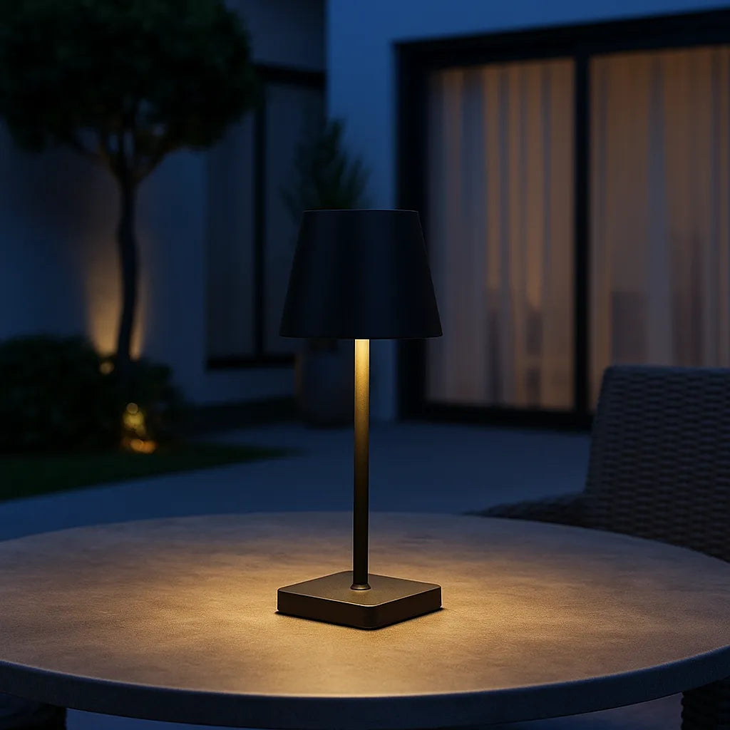 Lampe de Table LED Rechargeable – Tactile, USB-C, Intensité Variable, Étanche IP54 (Andromeda) LUMICONCEPT