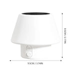 Lampe de Table Solaire Champignon LED avec 4 Modes & Recharge USB – Étanche IP65 (Orion) LUMICONCEPT