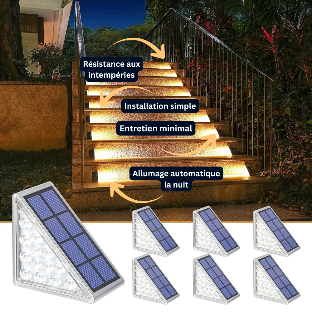 Lampe LED Solaire Étanche IP67 avec Lentille Anti-Vol – Éclairage Décoratif de Jardin et Terrasse (Carina) - LUMICONCEPT