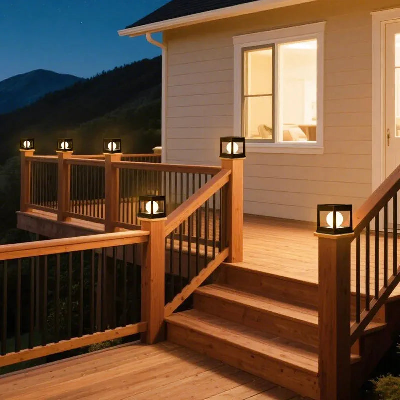 Lampe Solaire Extérieure – Étanche IP65, 2 Modes LED (Blanc/Chaud), Multi-Installation pour Jardin, Allées (Sirius) LUMICONCEPT