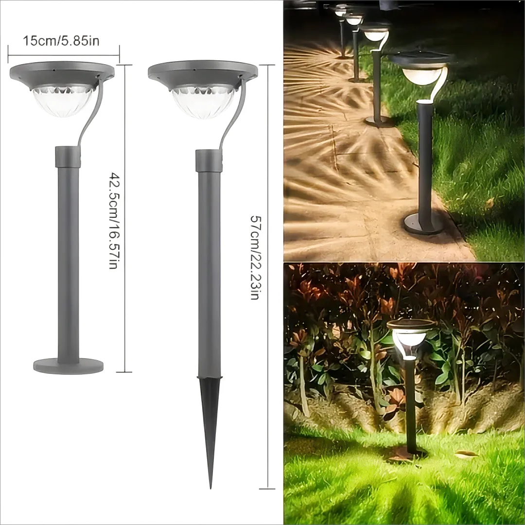 Lampe Solaire LED Extérieure –  Étanche, Économie d’Énergie pour Jardin, Cour et Villa (Draco) LUMICONCEPT