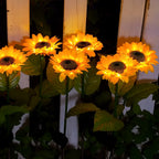 Lampe Solaire LED Extérieure – Étanche IP65, Design Tournesol, Éclairage Jardin et Pelouse (Lyra) LUMICONCEPT