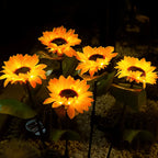 Lampe Solaire LED Extérieure – Étanche IP65, Design Tournesol, Éclairage Jardin et Pelouse (Lyra) LUMICONCEPT