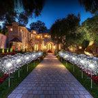 Lampe Solaire LED Extérieure – Étanche IP65, Effet Pissenlit Feu d’Artifice, Décoration Jardin et Pelouse (Cassiopeia) LUMICONCEPT