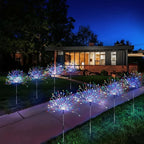 Lampe Solaire LED Extérieure – Étanche IP65, Effet Pissenlit Feu d’Artifice, Décoration Jardin et Pelouse (Cassiopeia) LUMICONCEPT