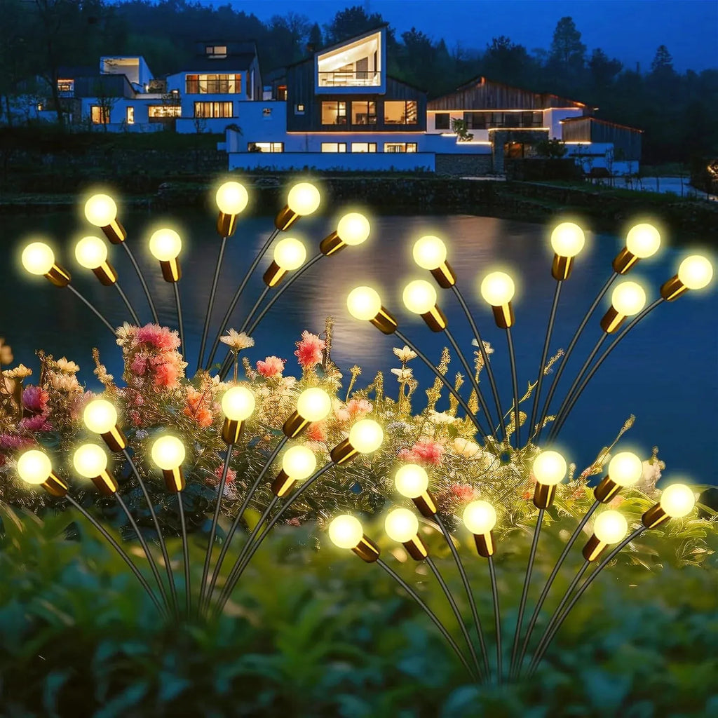 Lampe Solaire LED Extérieure – Étanche IP67, Effet Luciole à Vent, Éclairage Jardin et Pelouse (Andromeda) LUMICONCEPT