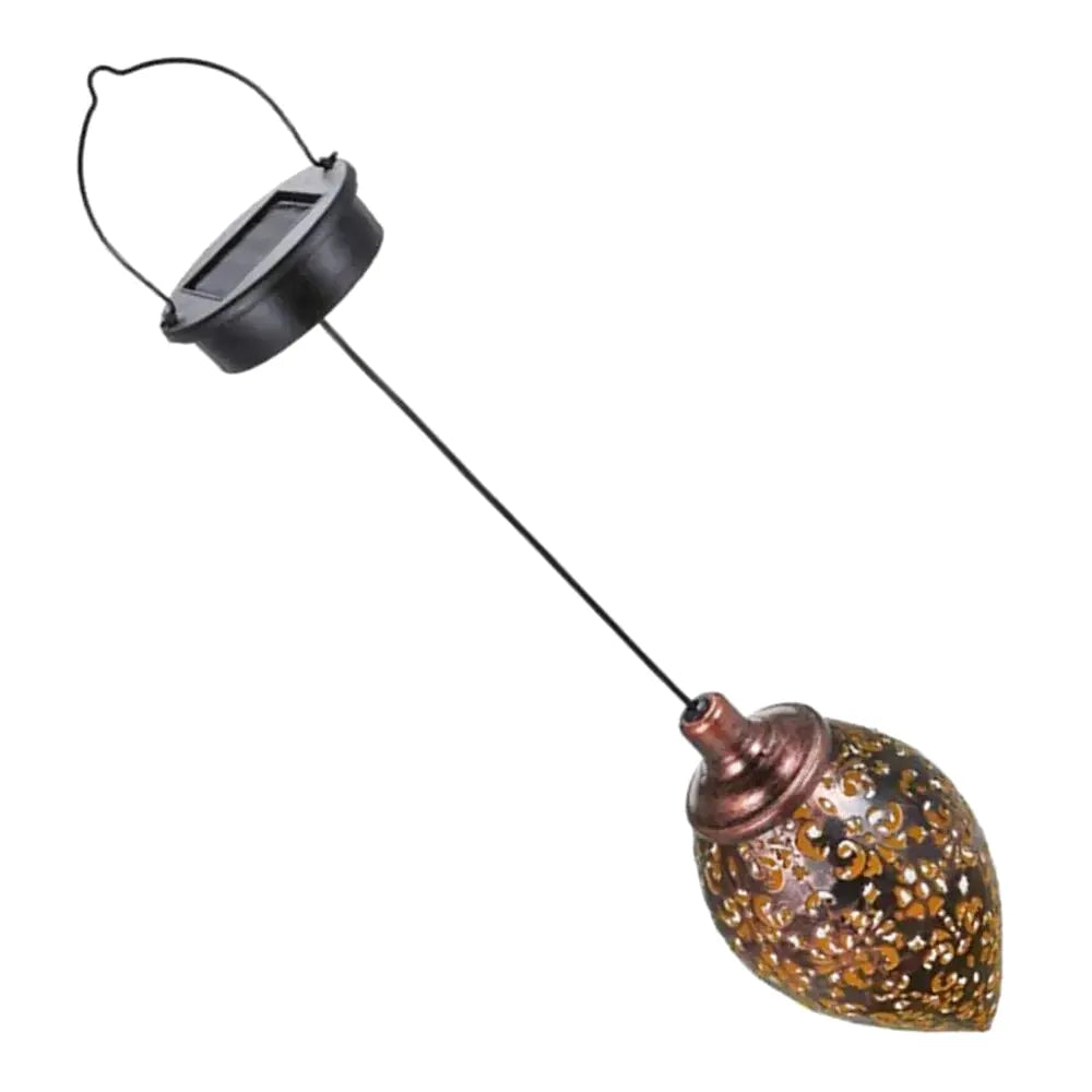 Lampe Solaire LED Suspendue – Étanche IP44, Design Fer Forgé Ajouré, Projection Lumineuse Jardin (Andromeda) LUMICONCEPT