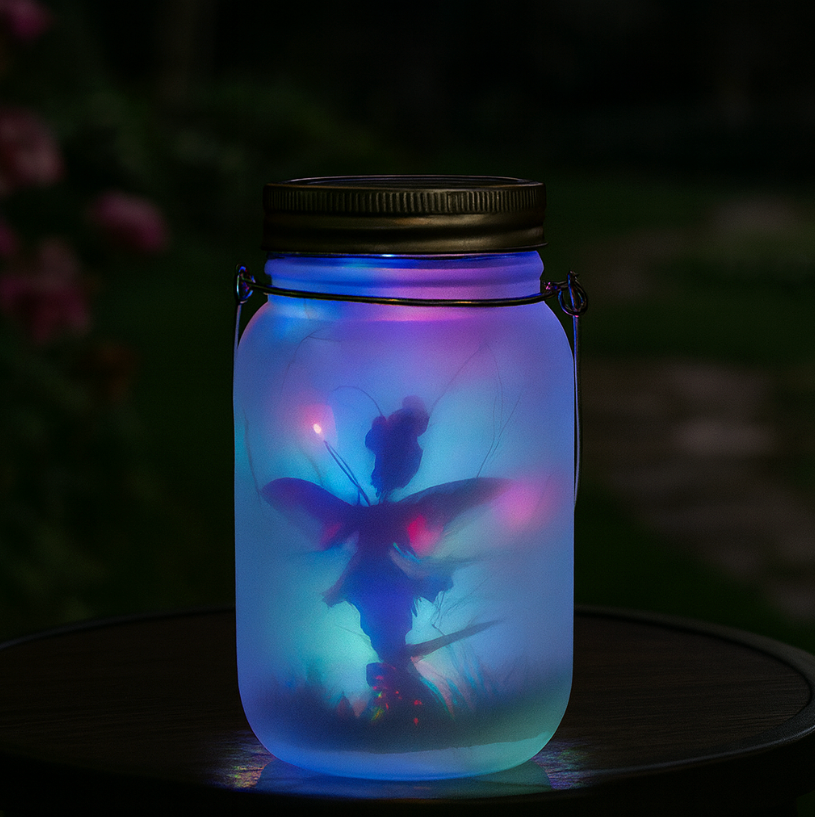 Lanterne Solaire Mason Jar LED Extérieure – Étanche IP65, Ambiance Lucioles Décorative pour Jardin & Terrasse (Andromeda) LUMICONCEPT