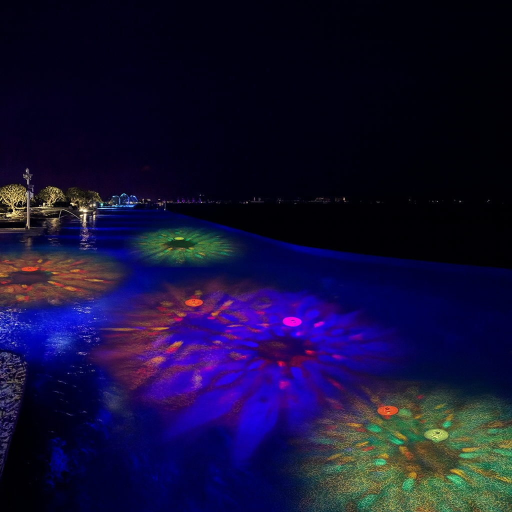 Spectacle d'éclairage LED sous-marin RVB, piscine, piscine spa, baignoire de massage spa, décoration d'éclairage, lumière de douche - LUMICONCEPT