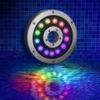 Projecteur LED Piscine Sous-Marine RGB IP68 – Étanche avec Télécommande - LUMICONCEPT