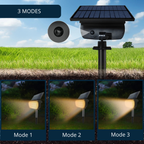 Projecteur Solaire LED 136 LED avec 3 Modes – Éclairage Extérieur Jardin & Allée, Étanche IP65 (Aquila) - LUMICONCEPT