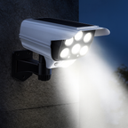 Projecteur Solaire 77 LED avec Capteur PIR – Étanche IP65, 3 Modes & Leurre Caméra de Sécurité (Auriga) LUMICONCEPT