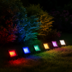 Projecteur LED RGB Extérieur 50W avec Télécommande – Étanche IP66 (Orion) LUMICONCEPT