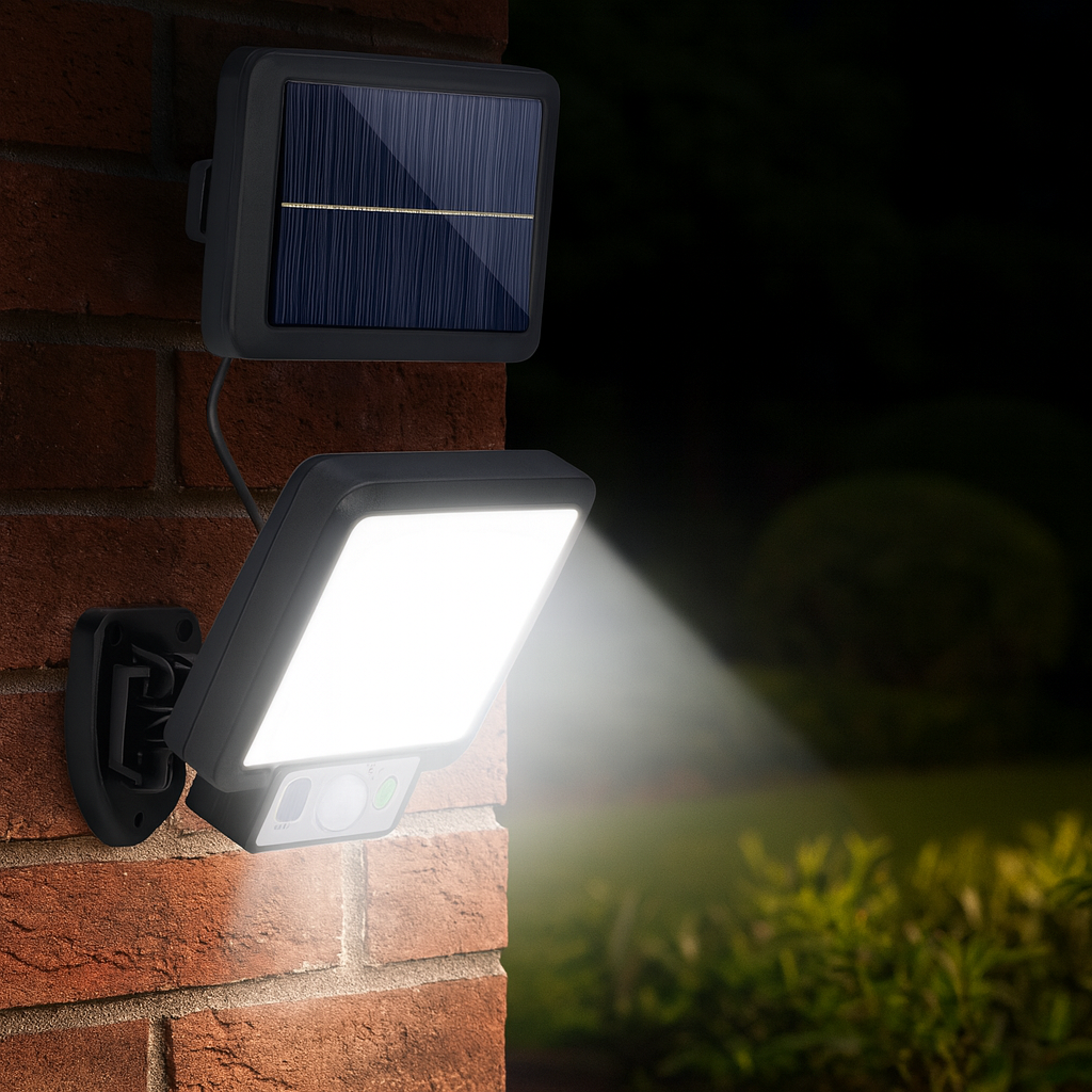 Projecteur Murale Solaire LED Fendue avec Capteur PIR – 3 Modes, Étanche IP65 pour Jardin et Sécurité Extérieure (Vega) LUMICONCEPT