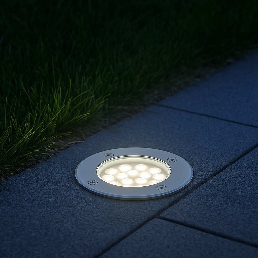 Spot LED Encastrable Extérieur 9W IP67 Étanche – Lumière Souterraine pour Jardin & Allée (Andromeda) LUMICONCEPT
