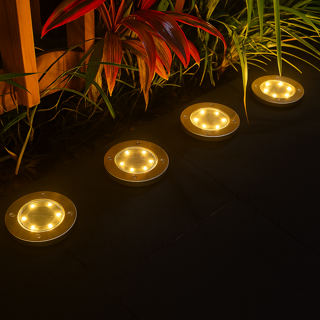 Spot Solaire LED Encastré – Étanche IP65, Éclairage de Jardin, Terrasse et Allée (Phoenix) LUMICONCEPT