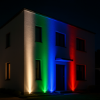 Projecteur LED Extérieur Étanche IP65 – 9/20W, Éclairage Paysager RGB avec Angle Réglable (Andromeda) LUMICONCEPT