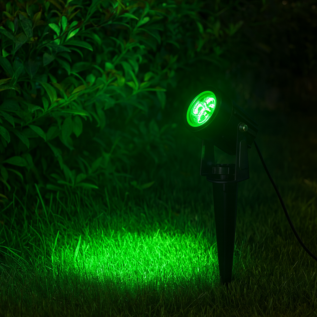 Projecteur Solaire LED Vert – Super Lumineux, Étanche IP65 (Lyra) LUMICONCEPT