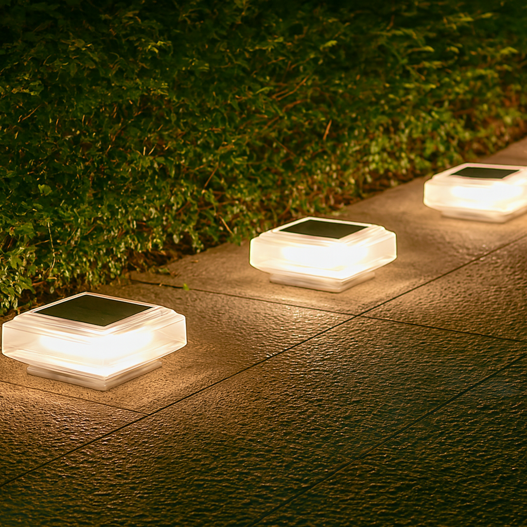 Lumière de Pilier Solaire LED 30LED – Étanche IP65 pour Poteaux de Clôture et Jardin (Carina) LUMICONCEPT