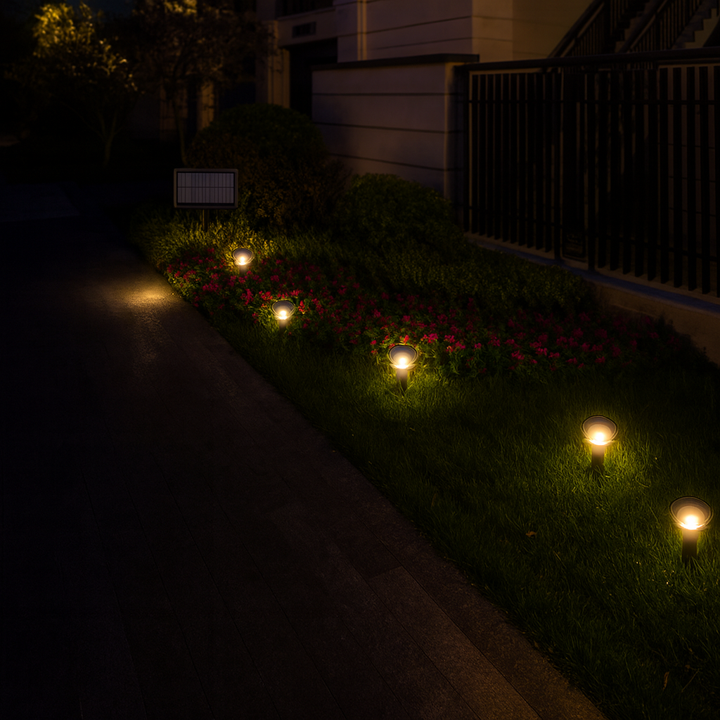 Lot de 10 Spots Solaires LED Encastrés à Piquer – Éclairage Paysager Étanche IPX4 (Phoenix) LUMICONCEPT